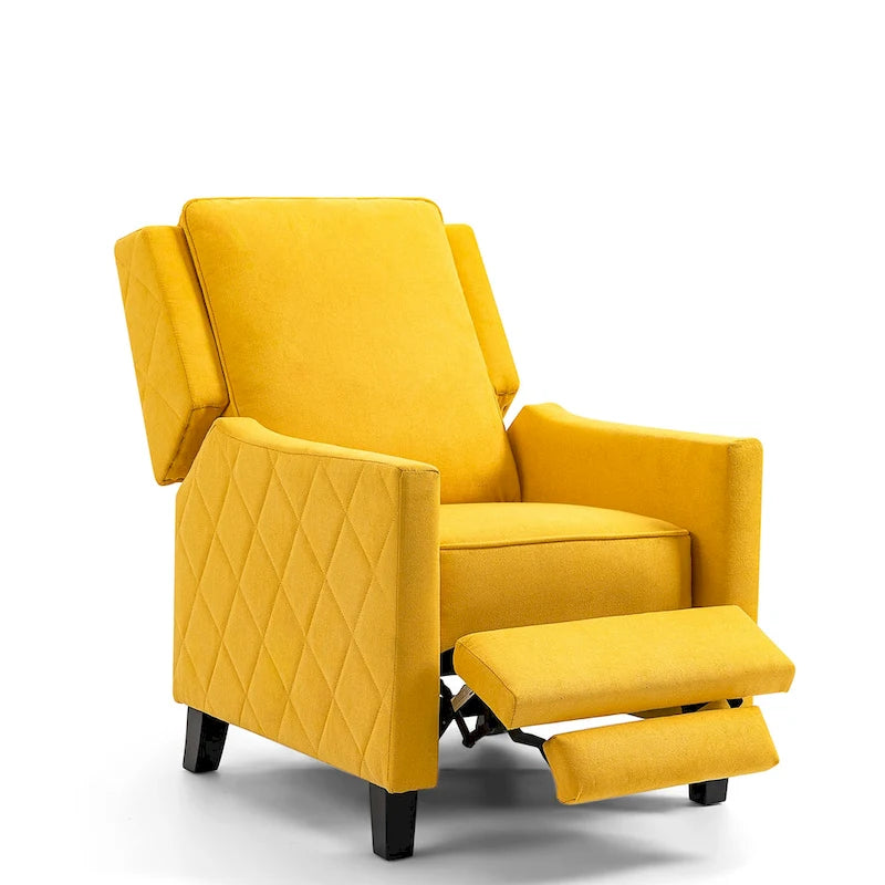 Fauteuil inclinable à dossier poussé en lin AVAWING avec dossier à oreilles