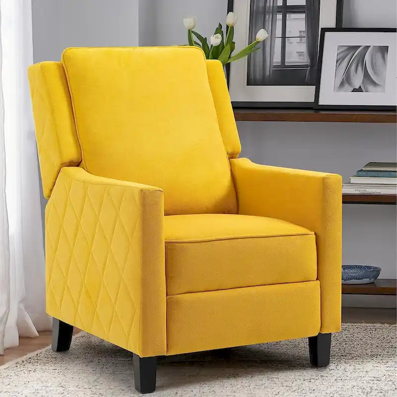 Fauteuil inclinable à dossier poussé en lin AVAWING avec dossier à oreilles