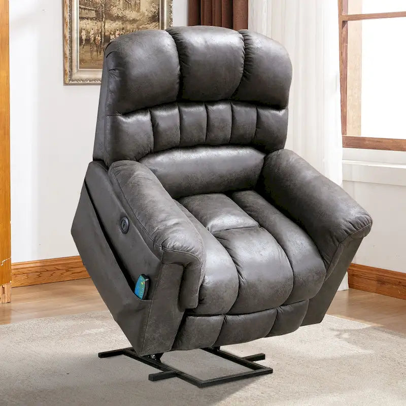 Fauteuil inclinable électrique grand format 42 pouces avec fonctions de massage et de chauffage