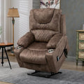 Fauteuil inclinable et releveur électrique haut de gamme avec double moteur à contrôle indépendant, grand format avec inclinaison à plat à 180°