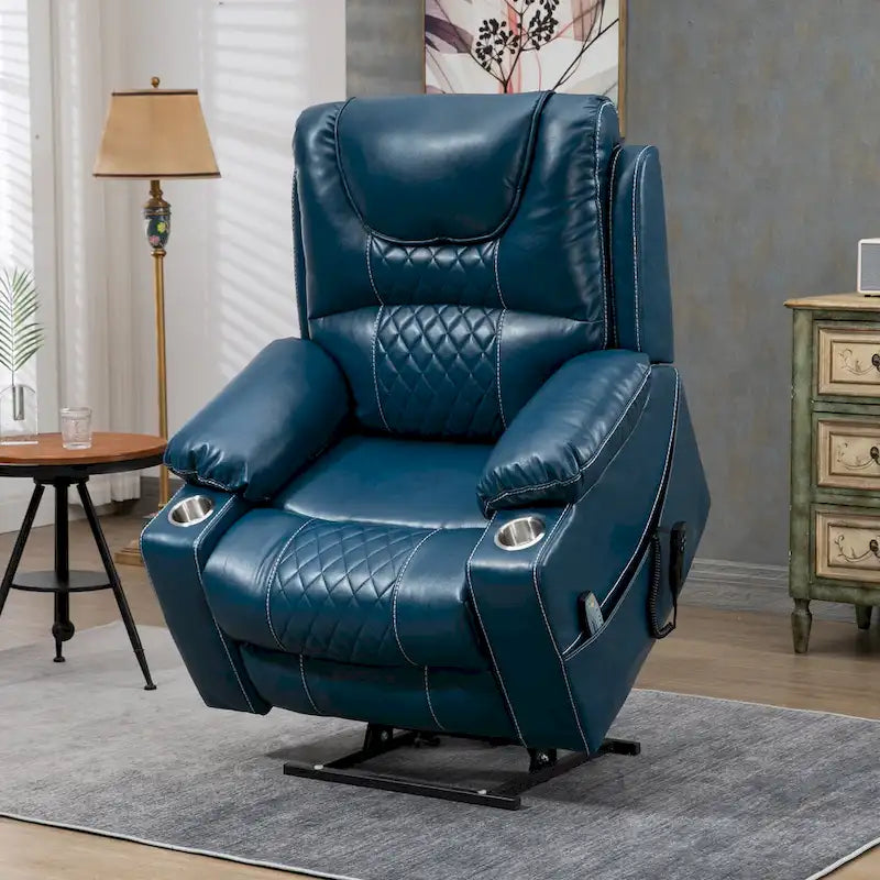 Fauteuil inclinable et releveur électrique haut de gamme avec double moteur à contrôle indépendant, grand format avec inclinaison à plat à 180°