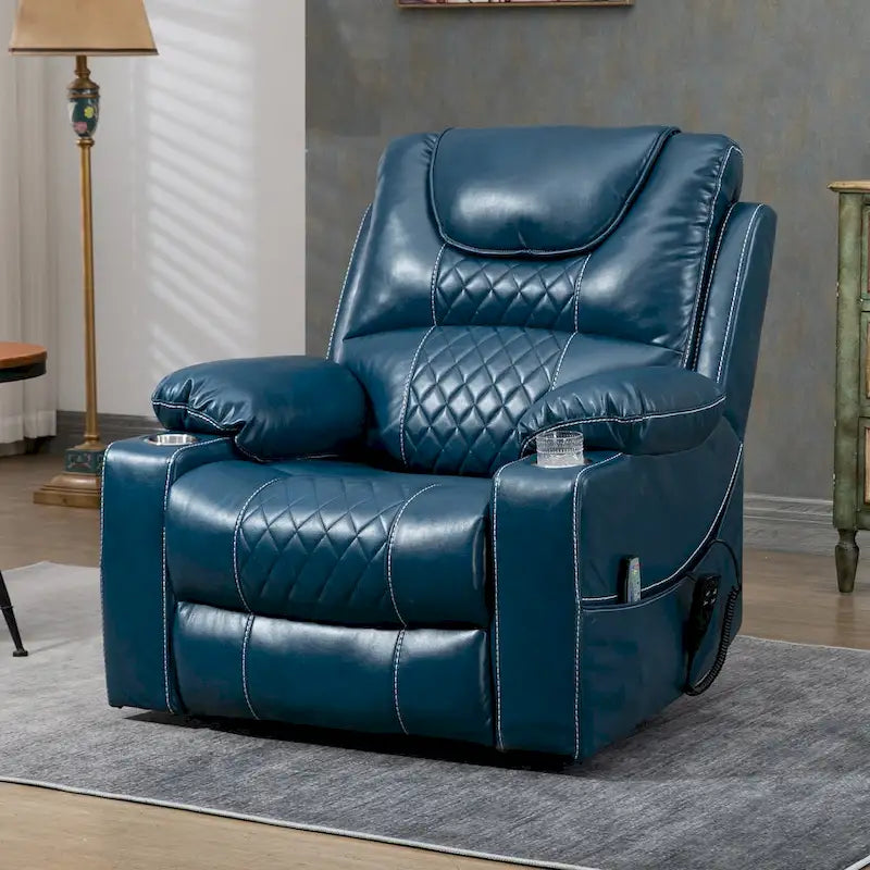 Fauteuil inclinable et releveur électrique haut de gamme avec double moteur à contrôle indépendant, grand format avec inclinaison à plat à 180°