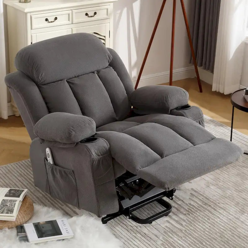 Fauteuils releveurs inclinables, Chaleur et massage, Port USB, Télécommande