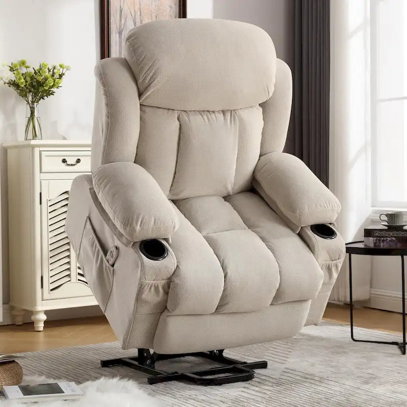 Fauteuils releveurs inclinables, Chaleur et massage, Port USB, Télécommande