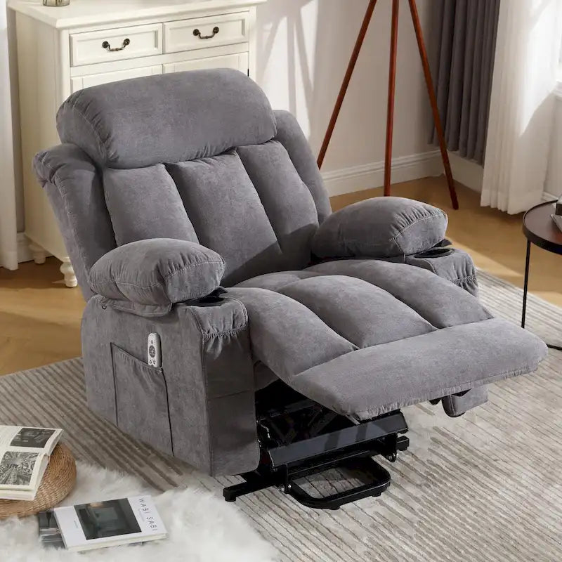 Fauteuils releveurs inclinables, Chaleur et massage, Port USB, Télécommande