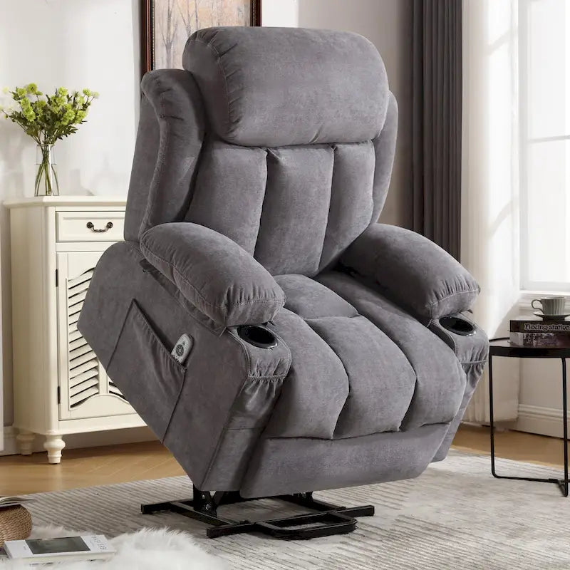 Fauteuils releveurs inclinables, Chaleur et massage, Port USB, Télécommande