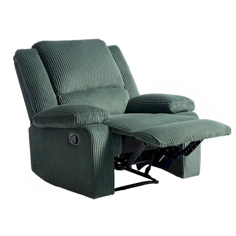 Fauteuil inclinable manuel en cuir végétalien à dossier inclinable