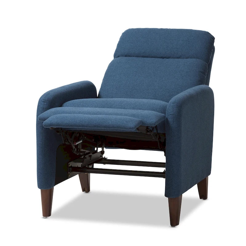 Fauteuil inclinable en tissu du milieu du siècle par Baxton Studio