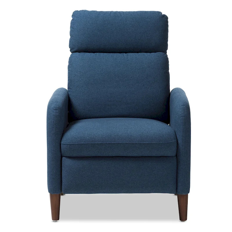 Fauteuil inclinable en tissu du milieu du siècle par Baxton Studio