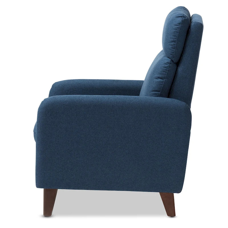Fauteuil inclinable en tissu du milieu du siècle par Baxton Studio