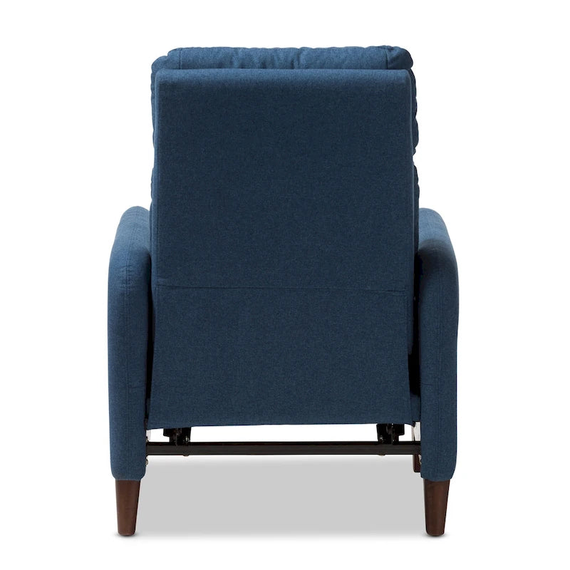 Fauteuil inclinable en tissu du milieu du siècle par Baxton Studio