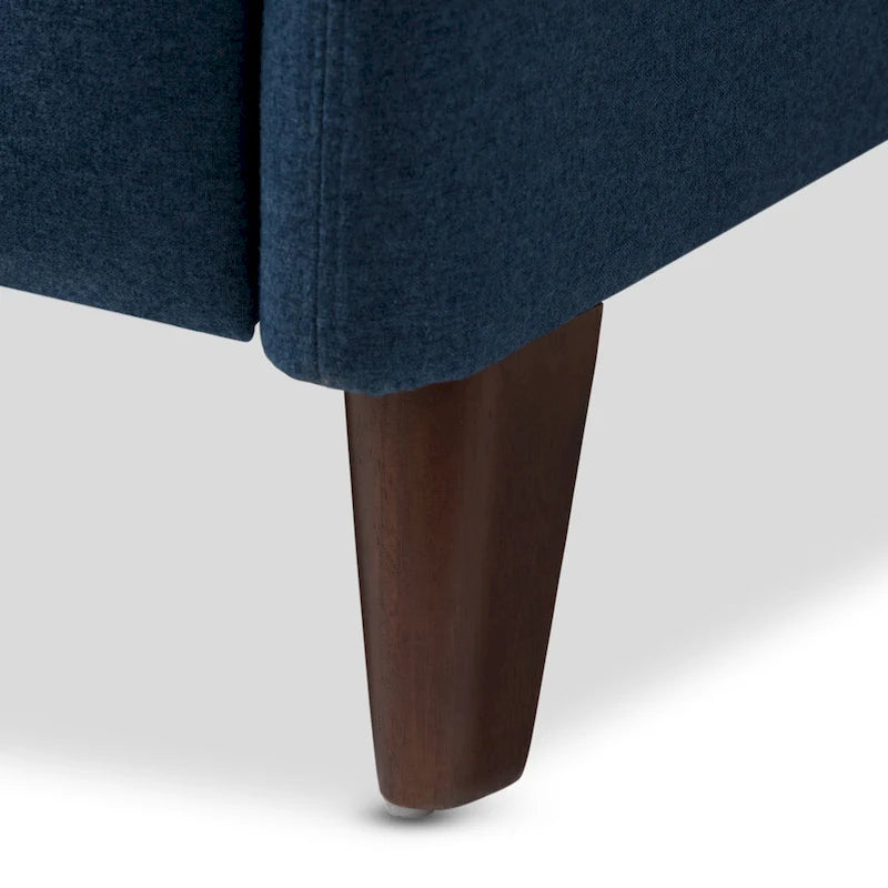 Fauteuil inclinable en tissu du milieu du siècle par Baxton Studio