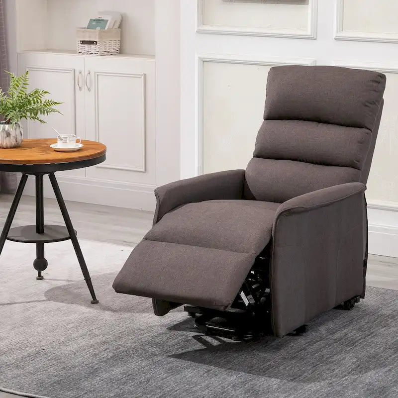 Fauteuil inclinable électrique HOMCOM avec fonction de massage par vibration et télécommande, pour personnes âgées, mobilier de salon ou de bureau