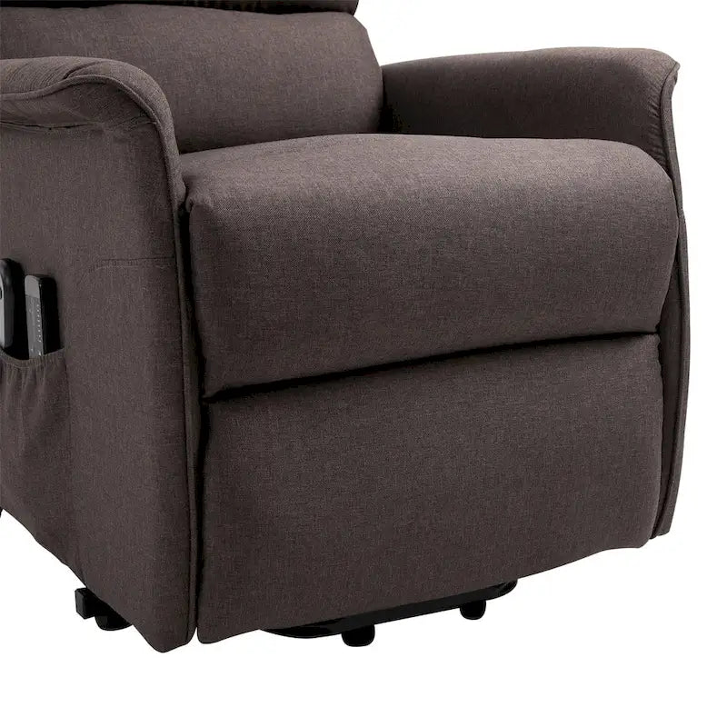 Fauteuil inclinable électrique HOMCOM avec fonction de massage par vibration et télécommande, pour personnes âgées, mobilier de salon ou de bureau