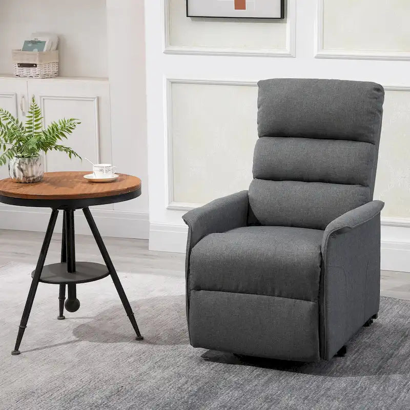 Fauteuil inclinable électrique HOMCOM avec fonction de massage par vibration et télécommande, pour personnes âgées, mobilier de salon ou de bureau