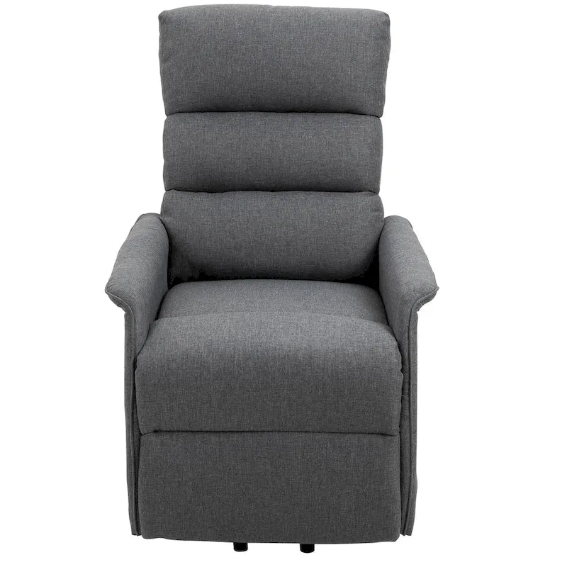 Fauteuil inclinable électrique HOMCOM avec fonction de massage par vibration et télécommande, pour personnes âgées, mobilier de salon ou de bureau