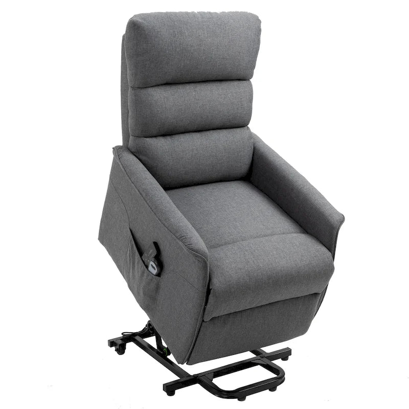 Fauteuil inclinable électrique HOMCOM avec fonction de massage par vibration et télécommande, pour personnes âgées, mobilier de salon ou de bureau