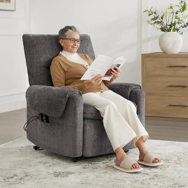 Fauteuil inclinable releveur Chloe avec chaleur et massage pour personnes âgées