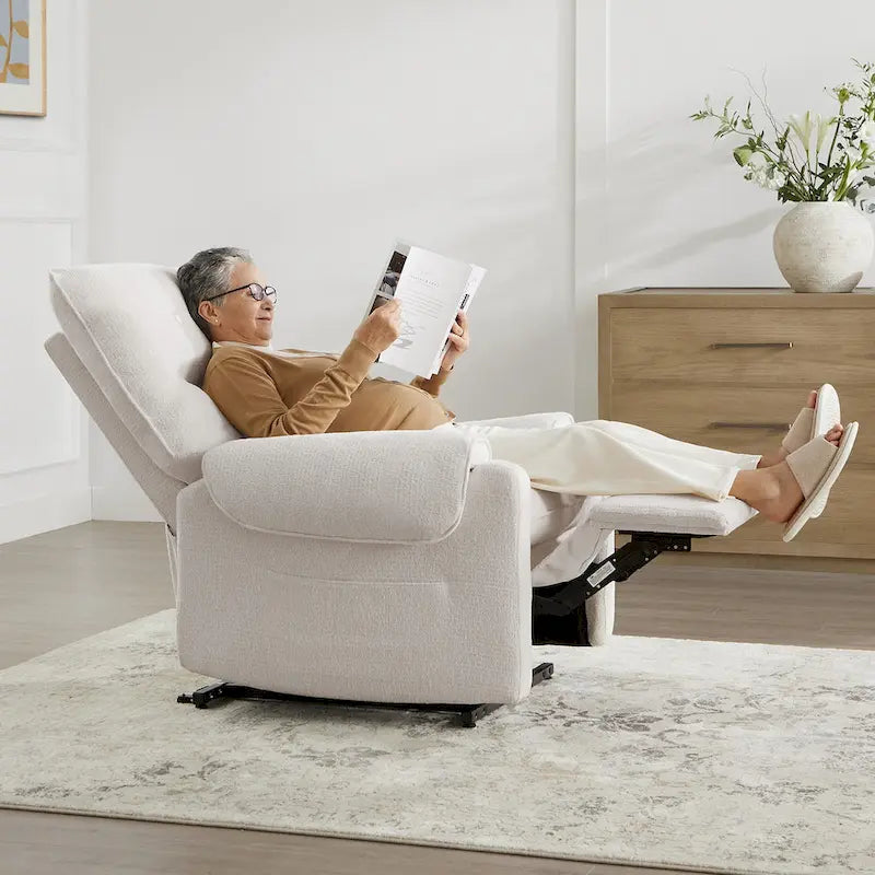 Fauteuil inclinable releveur Chloe avec chaleur et massage pour personnes âgées