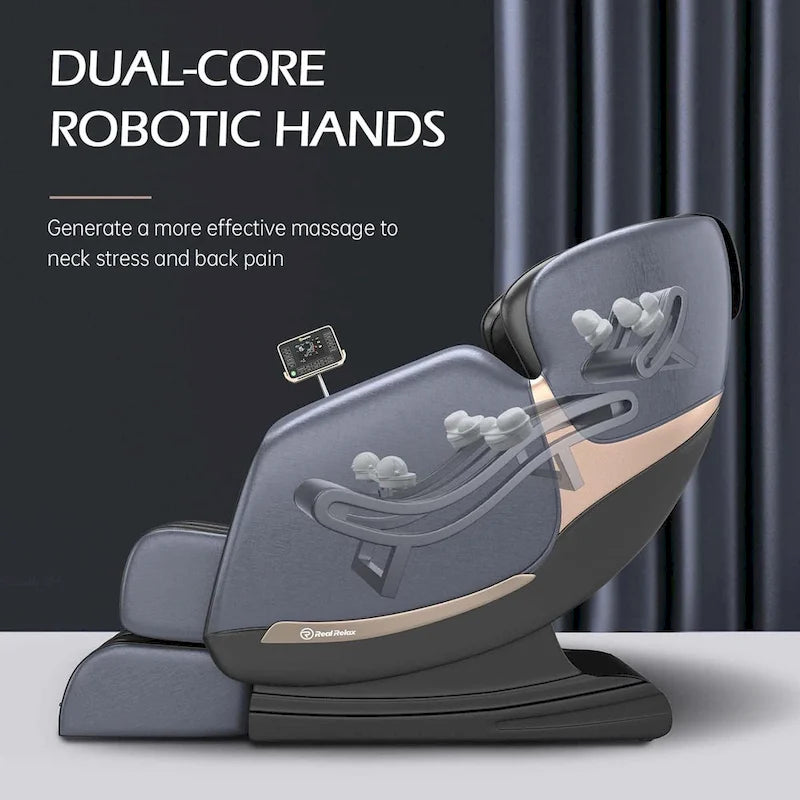 Fauteuil de massage Ukuowu Faovr 04 ADV avec gravité zéro pour le corps entier, double rail en S et contrôle par application