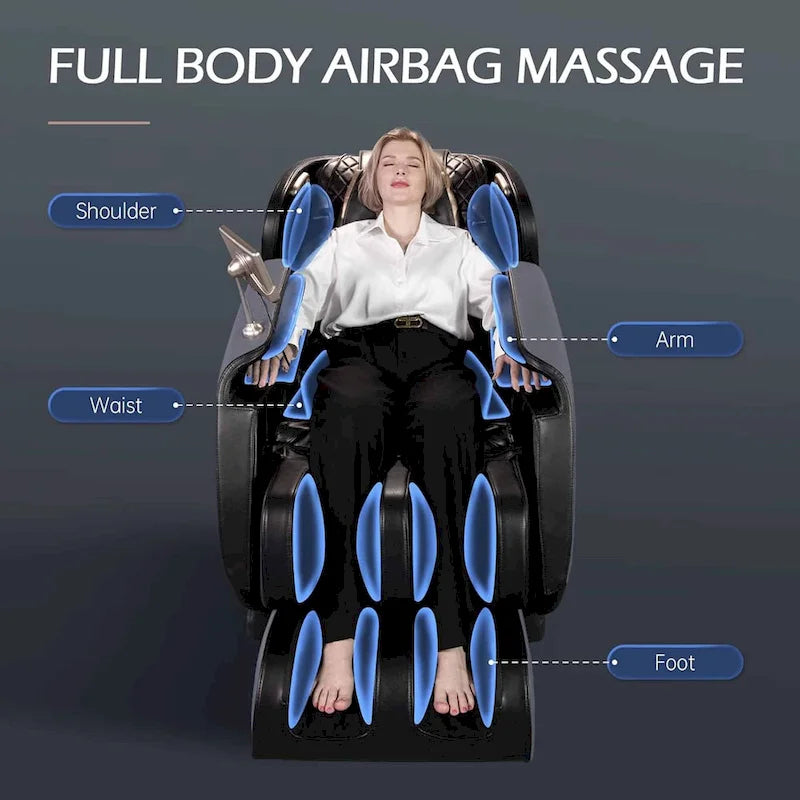 Fauteuil de massage Ukuowu Faovr 04 ADV avec gravité zéro pour le corps entier, double rail en S et contrôle par application