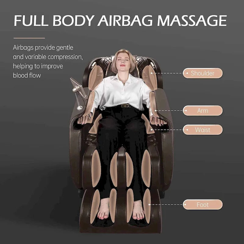 Fauteuil de massage Ukuowu Faovr 04 ADV avec gravité zéro pour le corps entier, double rail en S et contrôle par application