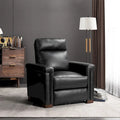 Alicia 34.65 Large Fauteuil inclinable électrique contemporain classique en cuir véritable avec port USB