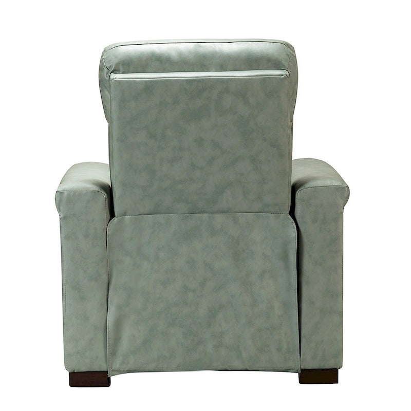 Alicia 34.65 Large Fauteuil inclinable électrique contemporain classique en cuir véritable avec port USB