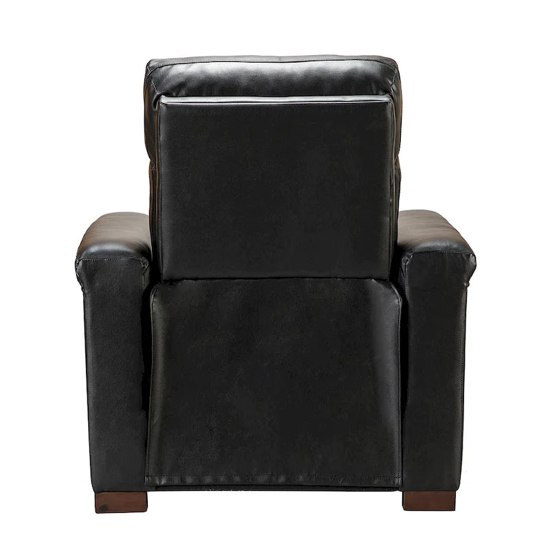 Alicia 34.65 Large Fauteuil inclinable électrique contemporain classique en cuir véritable avec port USB