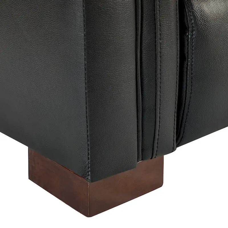 Alicia 34.65 Large Fauteuil inclinable électrique contemporain classique en cuir véritable avec port USB