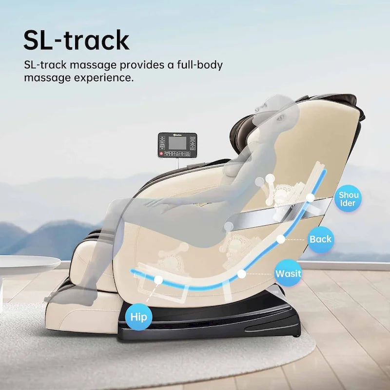 Fauteuil de massage Ukuowu Favor 05 avec gravité zéro complète, rail SL, balayage corporel et contrôle par application