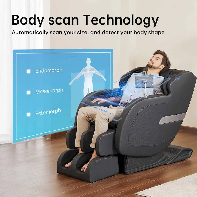 Fauteuil de massage Ukuowu Favor 05 avec gravité zéro complète, rail SL, balayage corporel et contrôle par application