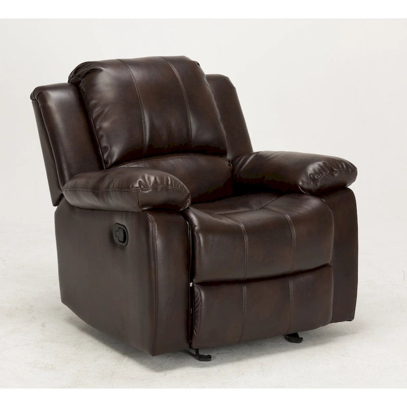Fauteuil inclinable Charleston Leather Gel Glider Rocker de Greyson Living