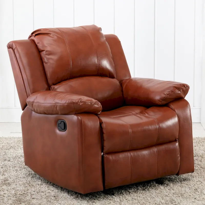 Fauteuil inclinable Charleston Leather Gel Glider Rocker de Greyson Living