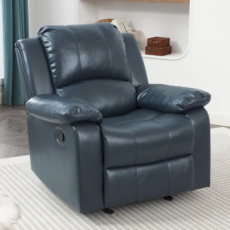 Fauteuil inclinable Charleston Leather Gel Glider Rocker de Greyson Living