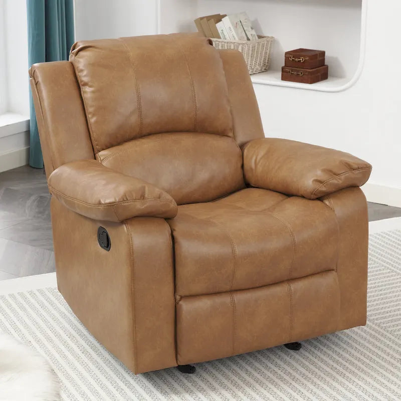 Fauteuil inclinable Charleston Leather Gel Glider Rocker de Greyson Living