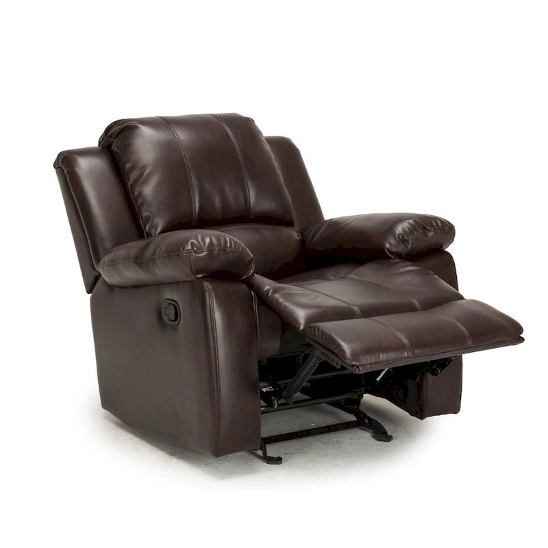 Fauteuil inclinable Charleston Leather Gel Glider Rocker de Greyson Living