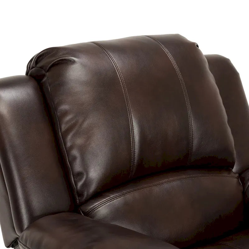 Fauteuil inclinable Charleston Leather Gel Glider Rocker de Greyson Living