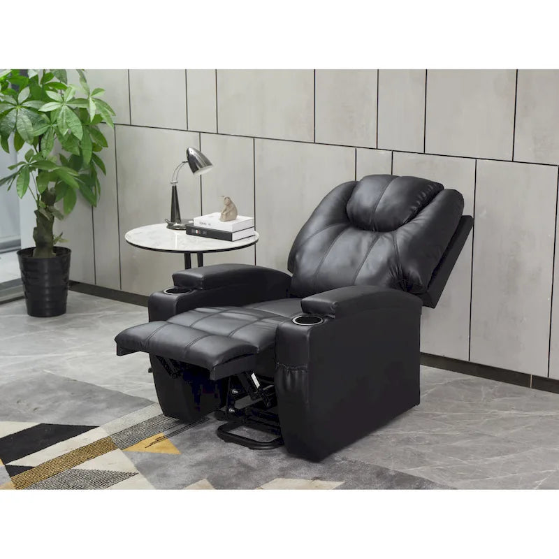 Fauteuil inclinable releveur en cuir PU pour personnes âgées