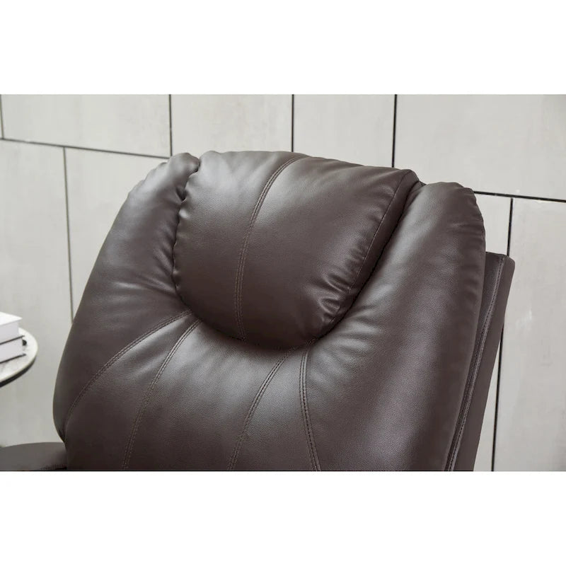 Fauteuil inclinable releveur en cuir PU pour personnes âgées
