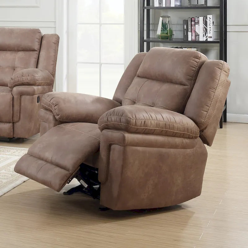 Fauteuil inclinable planeur en microfibre Steve Silver Austin