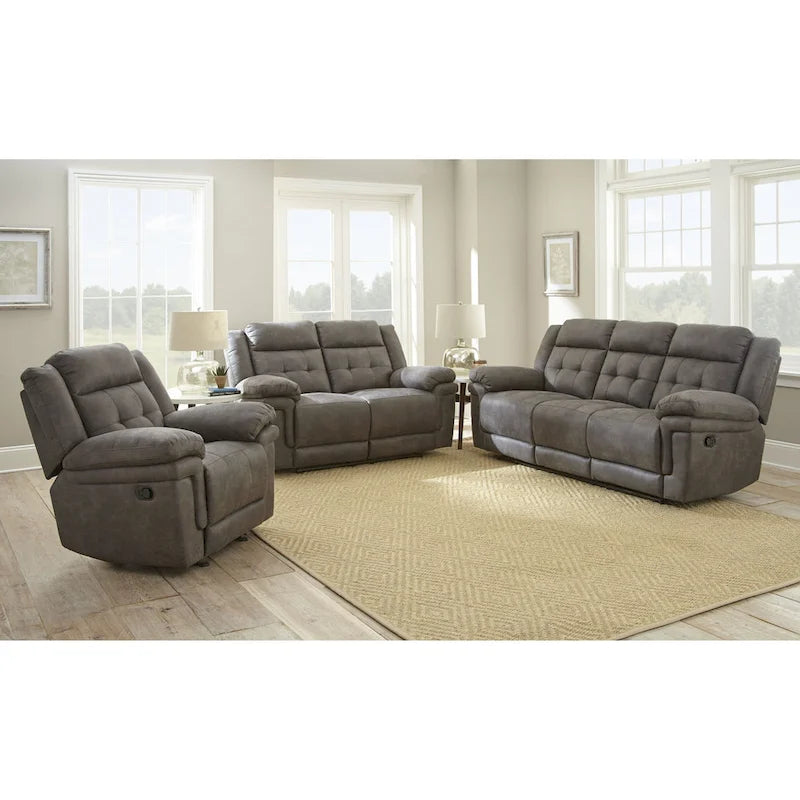 Fauteuil inclinable planeur en microfibre Steve Silver Austin