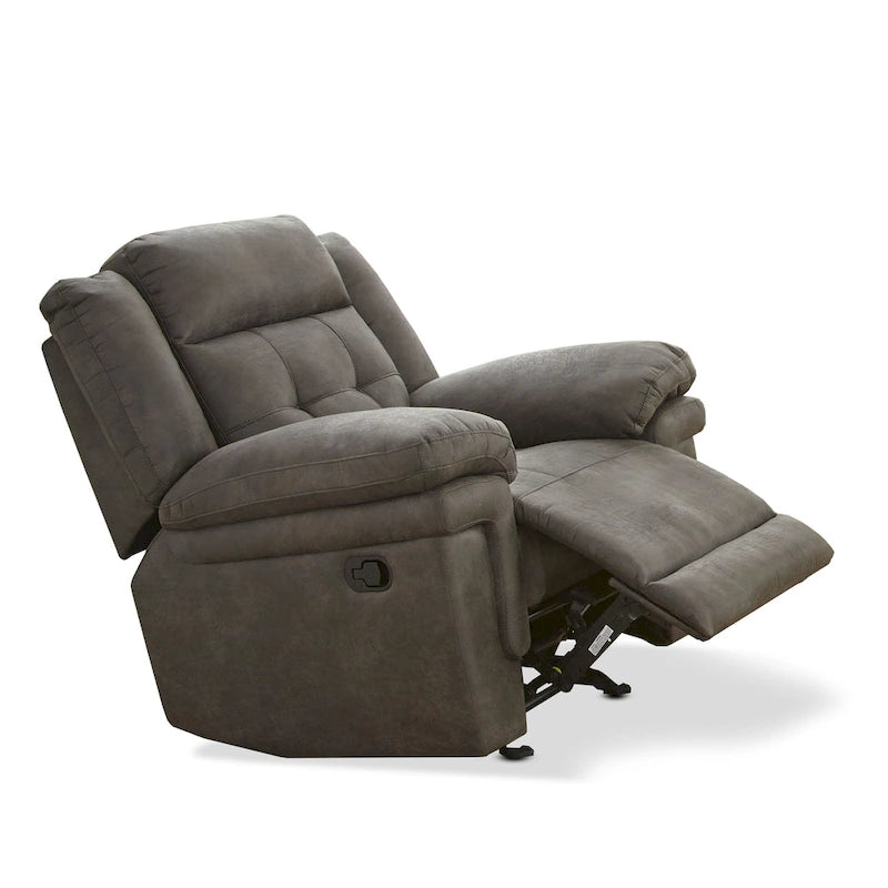 Fauteuil inclinable planeur en microfibre Steve Silver Austin