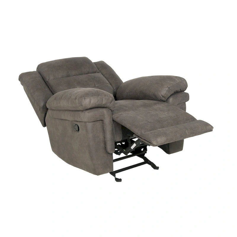 Fauteuil inclinable planeur en microfibre Steve Silver Austin