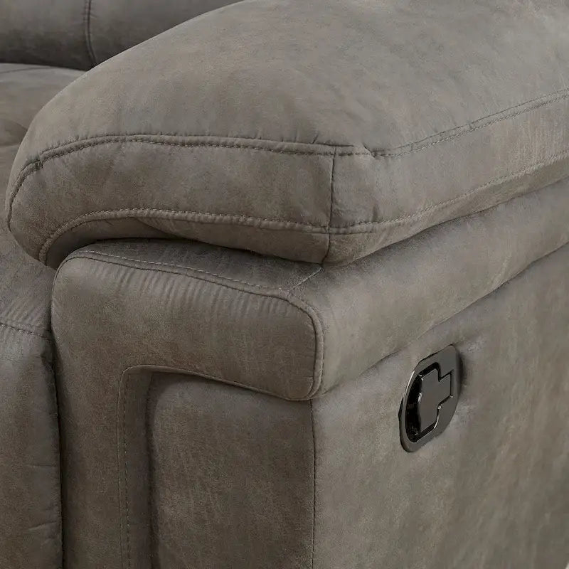 Fauteuil inclinable planeur en microfibre Steve Silver Austin