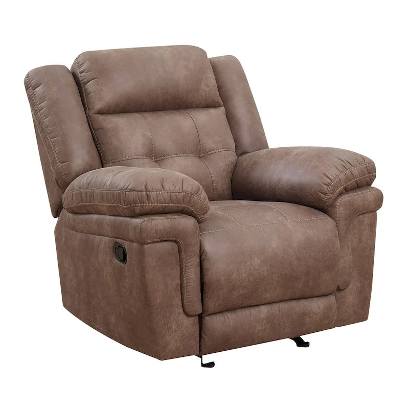 Fauteuil inclinable planeur en microfibre Steve Silver Austin