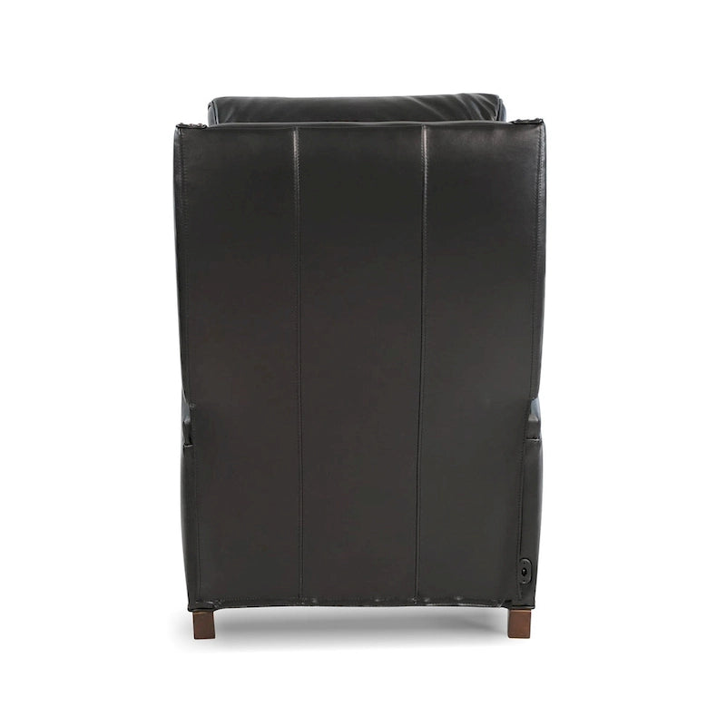Fauteuil inclinable électrique en cuir véritable Hekkin avec appui-tête réglable et port USB, très confortable pour le salon