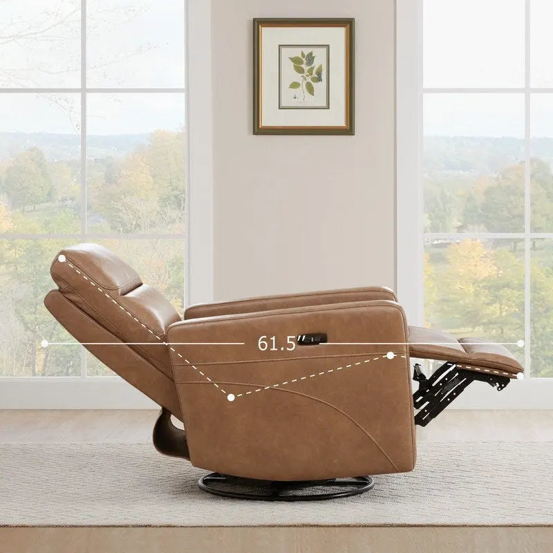 Fauteuil inclinable pivotant Jason Power avec ports de chargement USB pour appui-tête