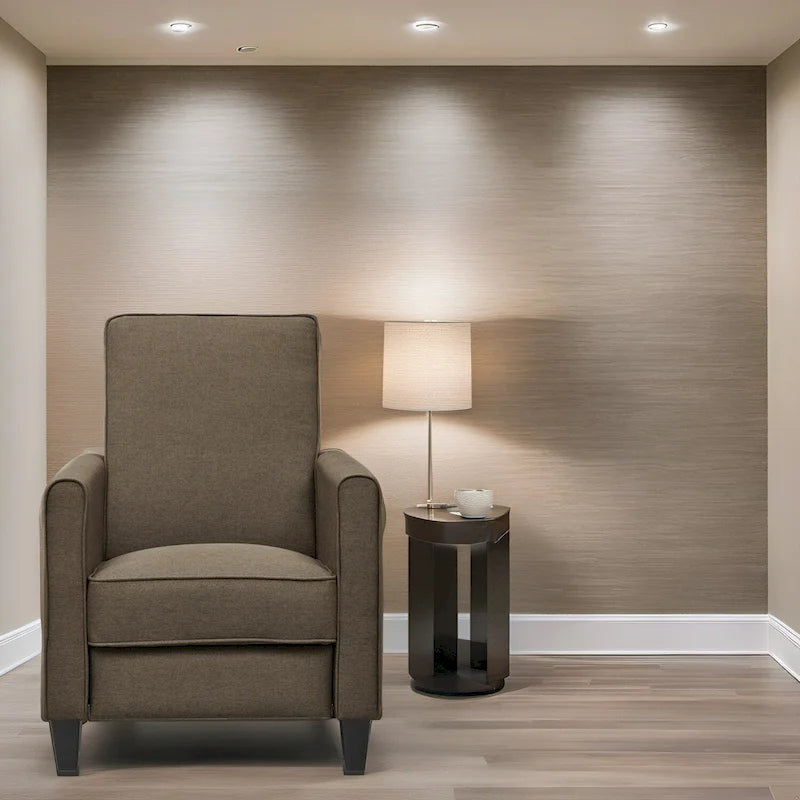 Fauteuil Inclinable Pushback de Cinéma Maison - Fauteuil Inclinable Compact avec Accoudoir et Repose-pieds Réglable, Idéal pour les Petits Espaces