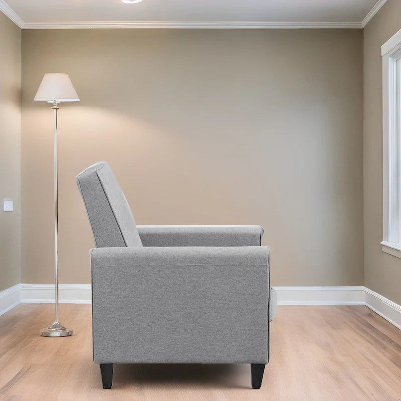 Fauteuil Inclinable Pushback de Cinéma Maison - Fauteuil Inclinable Compact avec Accoudoir et Repose-pieds Réglable, Idéal pour les Petits Espaces
